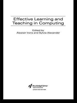 cover image of Effective Learning and Teaching in Computing